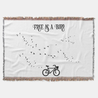 Radfahren Leben, frei als Vogel anpassbar Decke
