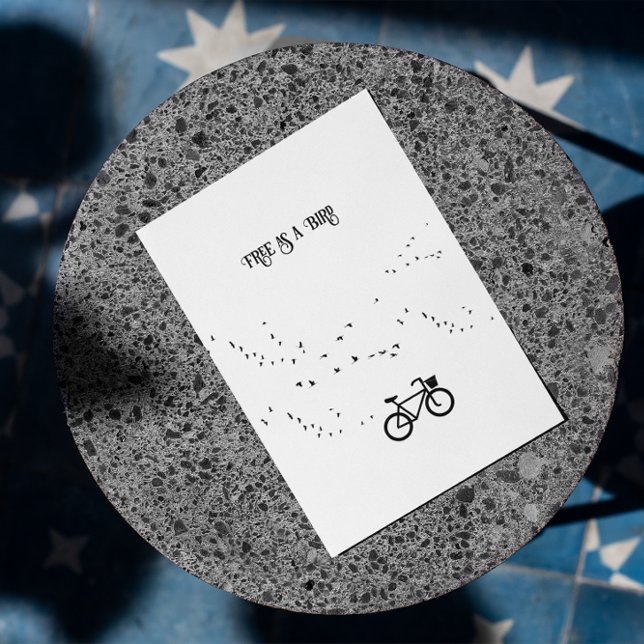 Radfahren Leben, frei als Vogel anpassbar Postkarte (Von Creator hochgeladen)