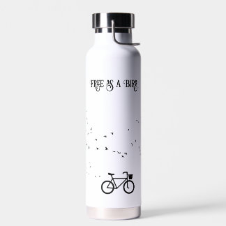 Radfahren Leben, frei als Vogel anpassbar Trinkflasche