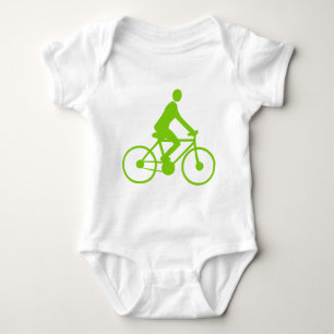 Radfahren - Mars Green Baby Strampler