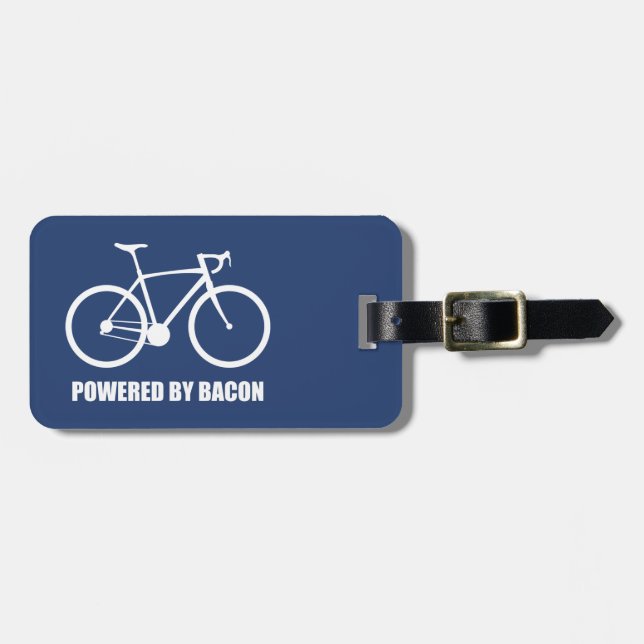 Radfahren mit Bacon Gepäckanhänger (Vorderseite horizontal)
