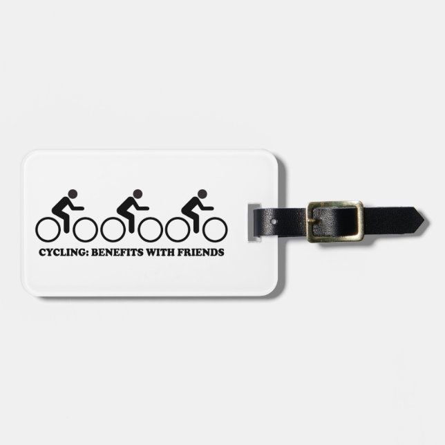 Radfahren mit Freunden hat Vorteile Gepäckanhänger (Vorderseite horizontal)