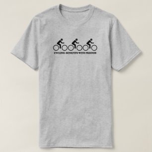 Radfahren mit Freunden hat Vorteile T-Shirt