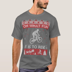 Radfahren Mountain Biking Oh, was Spaß Weihnachtss T-Shirt
