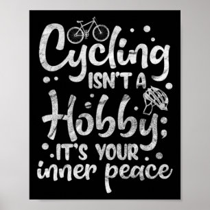 Radfahren Mountainbike MTB Fahrrad Biker Zitat Poster