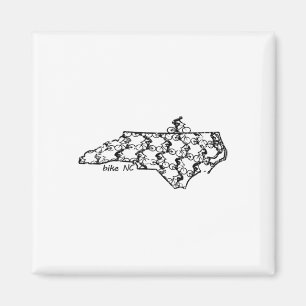 Radfahren North Carolina Radsport Mountainbiken Magnet