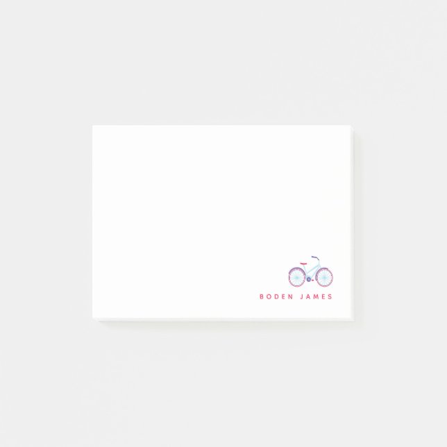 Radfahren Post-it Klebezettel (Vorderseite)
