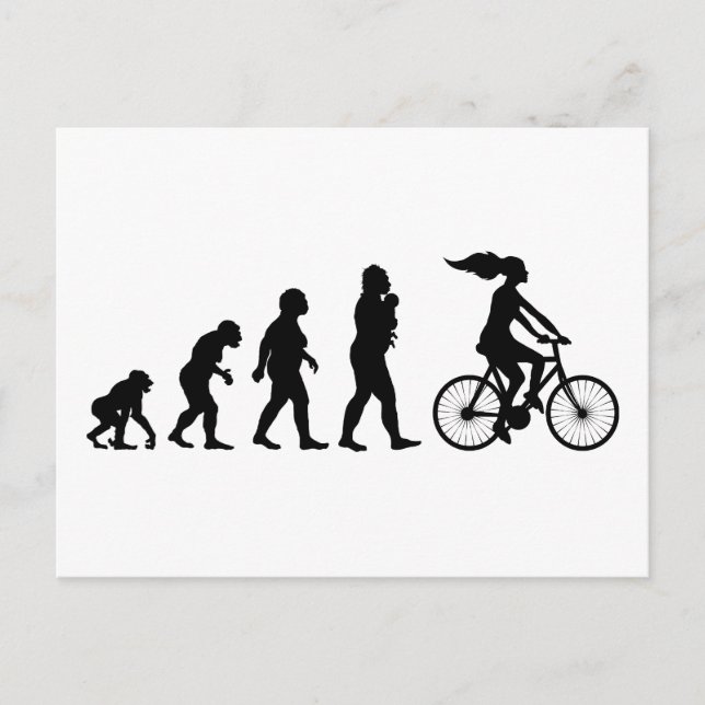 Radfahren Postkarte (Vorderseite)