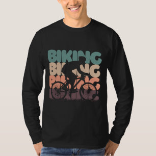 Radfahren Radfahren Radfahren vintage retro Farben T-Shirt