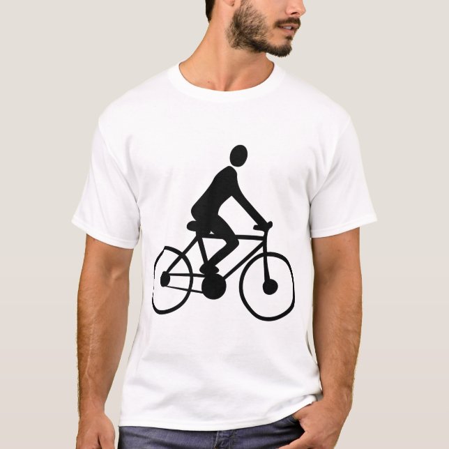 Radfahren - Schwarz T-Shirt (Vorderseite)