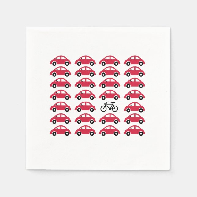 Radfahren Serviette (Vorderseite)