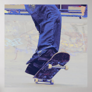 Radfahren - Skateboarder Poster