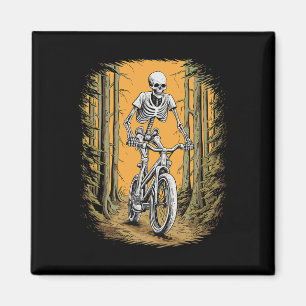 Radfahren Skelett Mountainbike-Fahrer Skelett Ha Magnet
