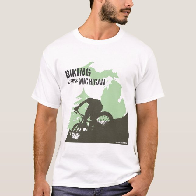 Radfahren über Michigan T-Shirt (Vorderseite)
