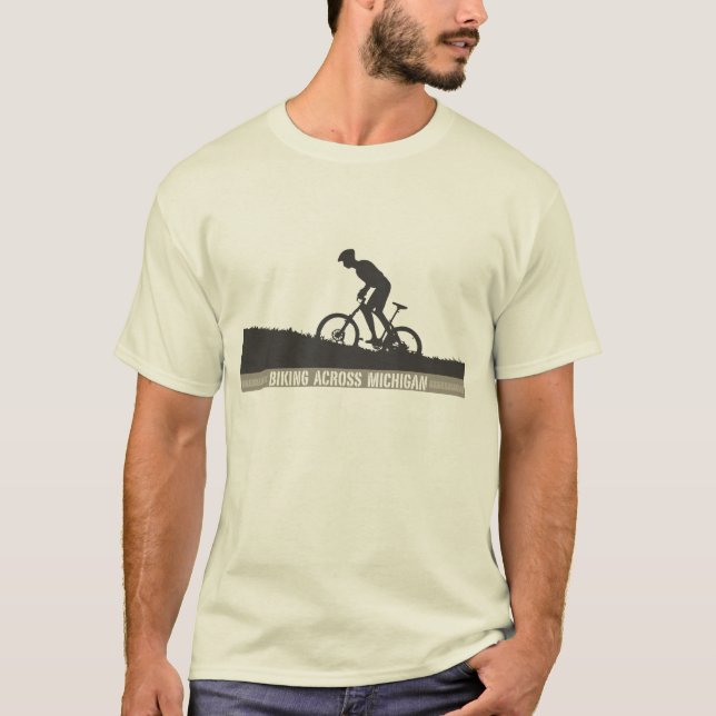 Radfahren über Michigan T-Shirt (Vorderseite)