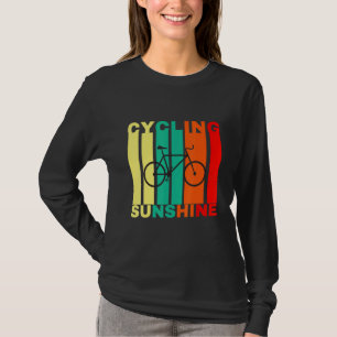Radfahren und Sonnenschein Glückliches Radfahren S T-Shirt