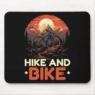 Radfahren und Wandern Trekking Bergsteigen Wandere Mousepad