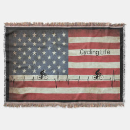 Radfahren, US Flagge Decke