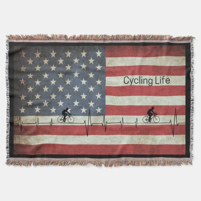 Radfahren, US Flagge Decke (Vorderseite)