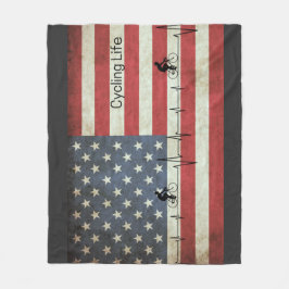 Radfahren, US Flagge Fleecedecke
