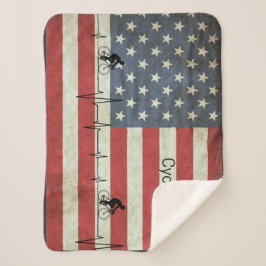 Radfahren, US Flagge Sherpadecke