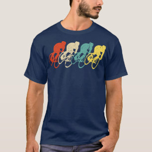 Radfahren Vintager Retro 70er 80er Fahrradfahrer T-Shirt