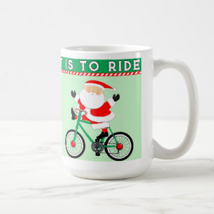 Radfahren Weihnachten Kaffeetasse
