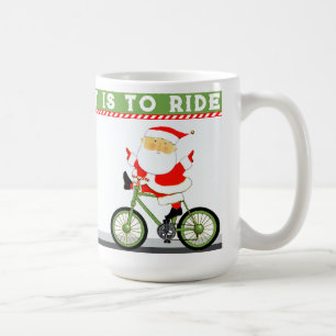 Radfahren Weihnachten Kaffeetasse