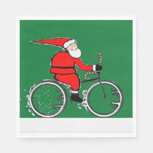 Radfahren Weihnachtsfeier Serviette