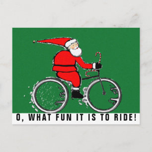 Radfahren Weihnachtskarten Feiertagspostkarte