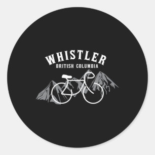 Radfahren Whistler Vancouver British Columbia Kana Runder Aufkleber