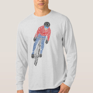 Radfahren Word Art Bicycle T-Shirt
