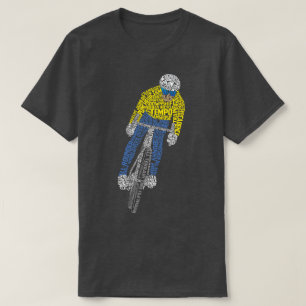 Radfahren Word Art Bicycle T-Shirt