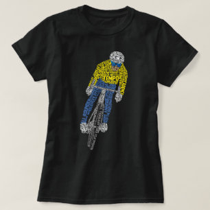 Radfahren Word Art Bicycle T-Shirt