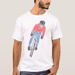 Radfahren Word Art Bicycle T-Shirt