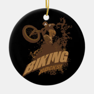 Radfahrende Felsen! Keramikornament