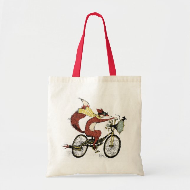 Radfahrende Fox-Tasche durch Sarah-Watt Tragetasche (Vorne)