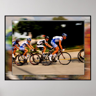 Radfahrende größerer Druck-Größe Missouris Poster