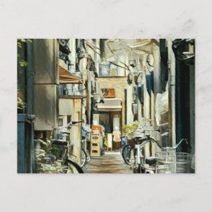 Radfahrende Kunstwerke Postkarte