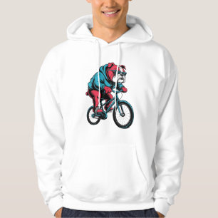 Radfahrender Bulldogge Hoodie