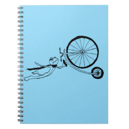 Radfahrender Frosch Notizblock