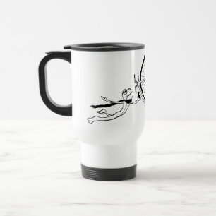 Radfahrender Frosch Reisebecher