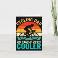 Radfahrender Papa wie ein normaler, aber cooler Fa