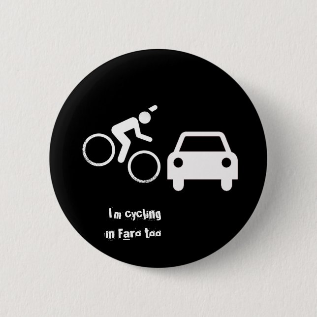 Radfahrenfaro Button (Vorderseite)