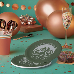 Radfahrenradfahrer-alles Gute zum Geburtstag Pappteller