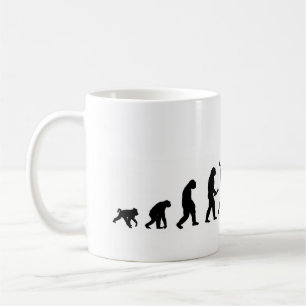 Radfahrenradfahrer-Silhouette der Evolution EVO02 Tasse
