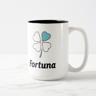 RadfahrenTasse Fortunas Zweifarbige Tasse
