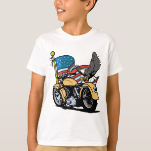 Radfahrer-Amerikaner Eagle T-Shirt