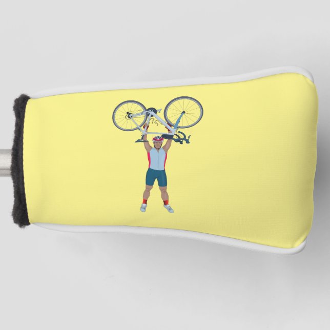 Radfahrer Fahrradfahren Golf Headcover (Vorderseite)