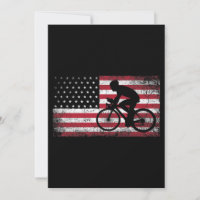 Radfahrer Fahrradfahrer - Amerikanische Flagge am